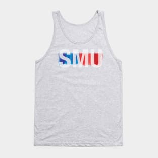 SMU Light Paint Overlay Tank Top